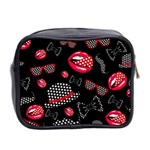 Lip Hat Vector Hipster Example Image Star Sexy Black Red Mini Toiletries Bag 2-Side Back