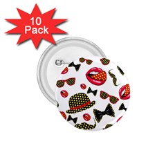 Lip Hat Vector Hipster Example Image Star Sexy 1 75  Buttons (10 Pack) by Mariart