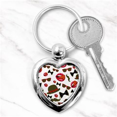 Lip Hat Vector Hipster Example Image Star Sexy Key Chains (heart)  by Mariart