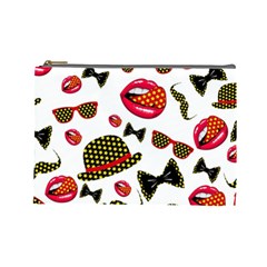 Lip Hat Vector Hipster Example Image Star Sexy Cosmetic Bag (large)  by Mariart