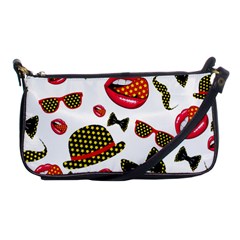 Lip Hat Vector Hipster Example Image Star Sexy Shoulder Clutch Bags by Mariart