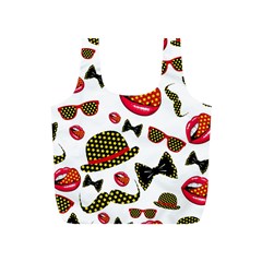 Lip Hat Vector Hipster Example Image Star Sexy Full Print Recycle Bags (s)  by Mariart