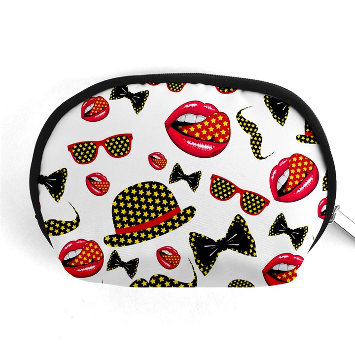 Lip Hat Vector Hipster Example Image Star Sexy Accessory Pouches (Medium) 