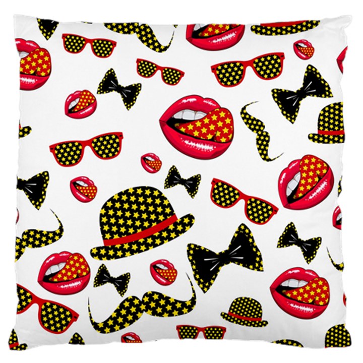 Lip Hat Vector Hipster Example Image Star Sexy Standard Flano Cushion Case (Two Sides)