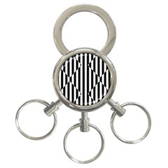 Optical Illusion Inverted Diamonds 3-ring Key Chains by Mariart