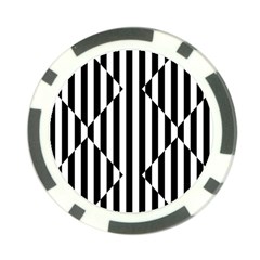 Optical Illusion Inverted Diamonds Poker Chip Card Guard