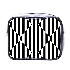 Optical Illusion Inverted Diamonds Mini Toiletries Bags by Mariart