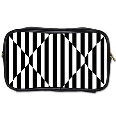 Optical Illusion Inverted Diamonds Toiletries Bags 2-side