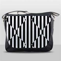 Optical Illusion Inverted Diamonds Messenger Bags by Mariart