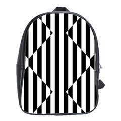 Optical Illusion Inverted Diamonds School Bags (xl)  by Mariart