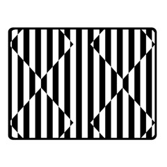 Optical Illusion Inverted Diamonds Double Sided Fleece Blanket (small)  by Mariart