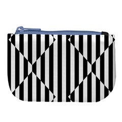 Optical Illusion Inverted Diamonds Large Coin Purse by Mariart