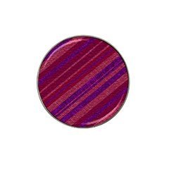 Maroon Striped Texture Hat Clip Ball Marker by Mariart