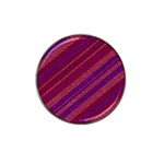 Maroon Striped Texture Hat Clip Ball Marker Front