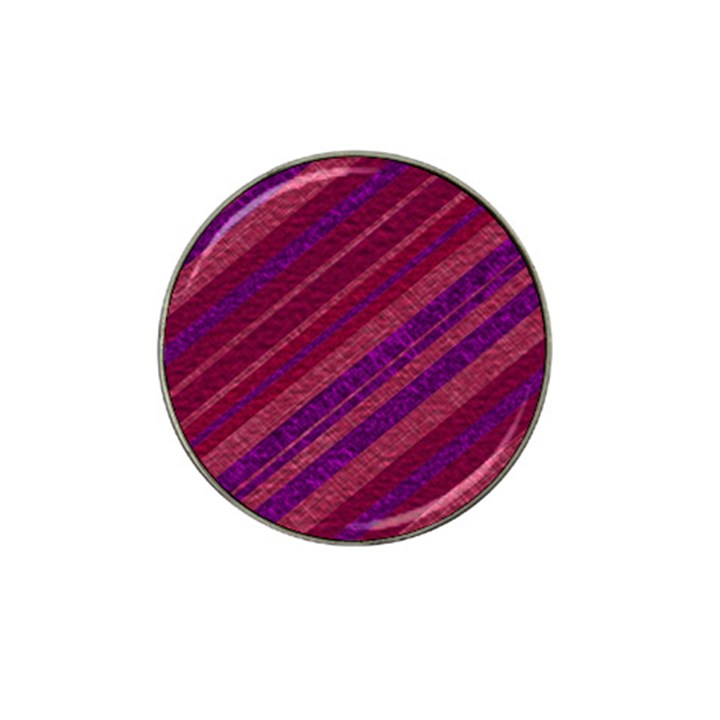 Maroon Striped Texture Hat Clip Ball Marker