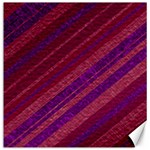 Maroon Striped Texture Canvas 20  x 20   19 x19.27  Canvas - 1