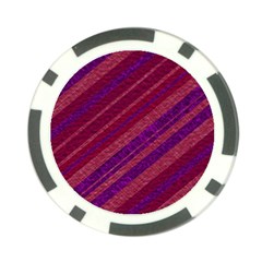 Maroon Striped Texture Poker Chip Card Guard by Mariart