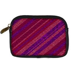 Maroon Striped Texture Digital Camera Cases by Mariart