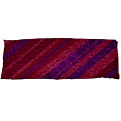 Maroon Striped Texture Body Pillow Case Dakimakura (two Sides) by Mariart