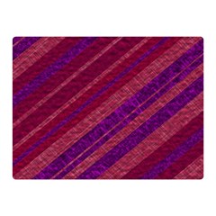 Maroon Striped Texture Double Sided Flano Blanket (mini)  by Mariart