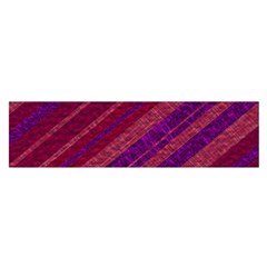 Maroon Striped Texture Satin Scarf (oblong) by Mariart