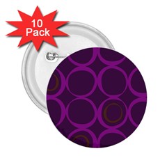 Original Circle Purple Brown 2 25  Buttons (10 Pack)  by Mariart