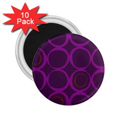 Original Circle Purple Brown 2 25  Magnets (10 Pack)  by Mariart