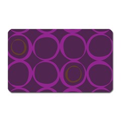 Original Circle Purple Brown Magnet (rectangular) by Mariart