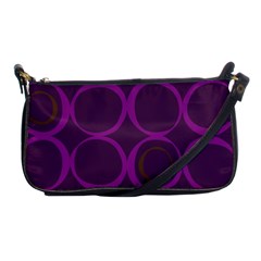 Original Circle Purple Brown Shoulder Clutch Bags by Mariart