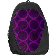 Original Circle Purple Brown Backpack Bag