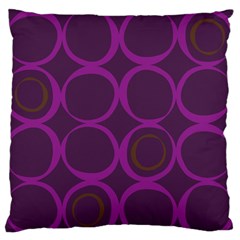 Original Circle Purple Brown Standard Flano Cushion Case (one Side) by Mariart