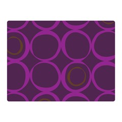 Original Circle Purple Brown Double Sided Flano Blanket (Mini) 