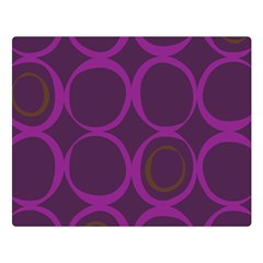 Original Circle Purple Brown Double Sided Flano Blanket (large) 