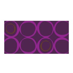 Original Circle Purple Brown Satin Wrap