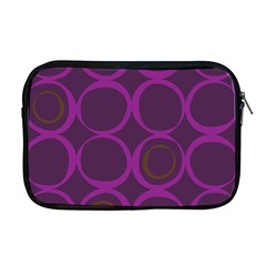 Original Circle Purple Brown Apple Macbook Pro 17  Zipper Case