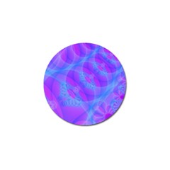 Original Purple Blue Fractal Composed Overlapping Loops Misty Translucent Golf Ball Marker (10 Pack) by Mariart