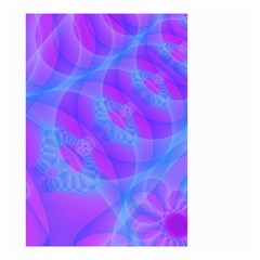 Original Purple Blue Fractal Composed Overlapping Loops Misty Translucent Small Garden Flag (two Sides) by Mariart