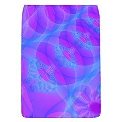 Original Purple Blue Fractal Composed Overlapping Loops Misty Translucent Flap Covers (l)  by Mariart