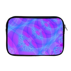 Original Purple Blue Fractal Composed Overlapping Loops Misty Translucent Apple Macbook Pro 17  Zipper Case