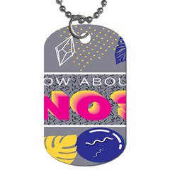 Polka Dots Waves Leaf Circle Behance Feelings Beauty Dog Tag (one Side)