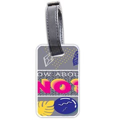 Polka Dots Waves Leaf Circle Behance Feelings Beauty Luggage Tags (one Side)  by Mariart