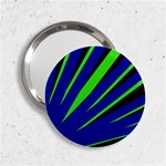 Rays Light Chevron Blue Green Black 2.25  Handbag Mirrors Front