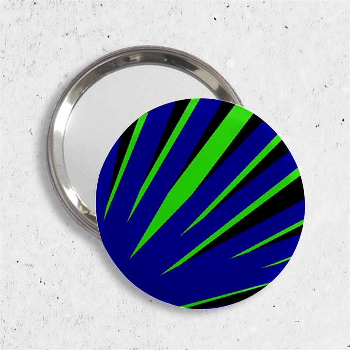 Rays Light Chevron Blue Green Black 2.25  Handbag Mirrors