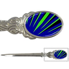 Rays Light Chevron Blue Green Black Letter Openers