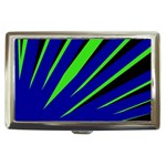 Rays Light Chevron Blue Green Black Cigarette Money Cases Front