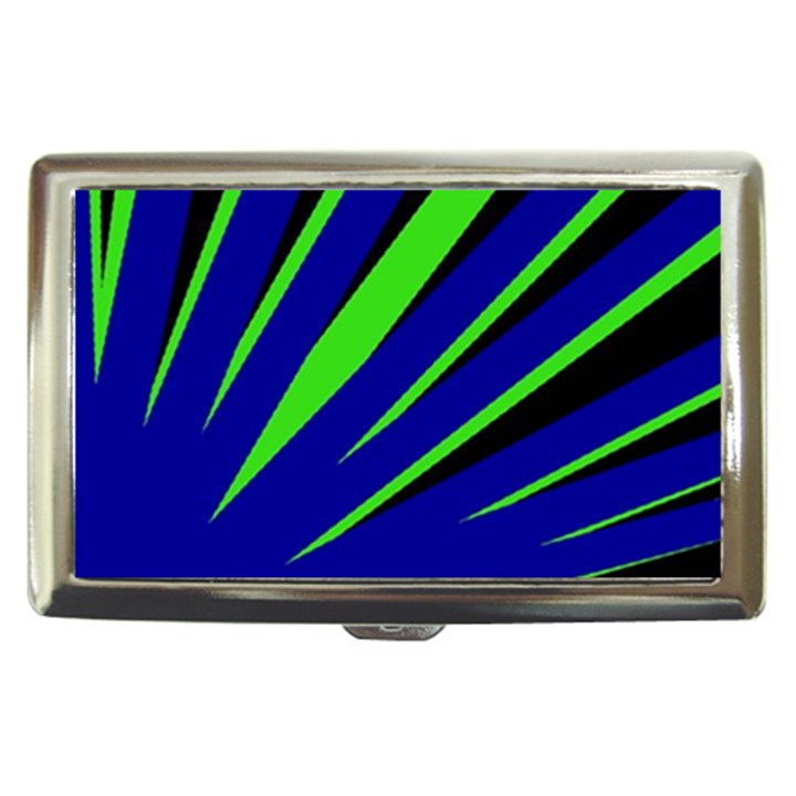 Rays Light Chevron Blue Green Black Cigarette Money Cases