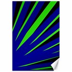 Rays Light Chevron Blue Green Black Canvas 20  x 30   19.62 x28.9  Canvas - 1