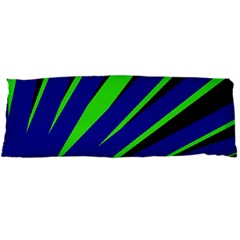 Rays Light Chevron Blue Green Black Body Pillow Case Dakimakura (two Sides)