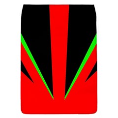 Rays Light Chevron Green Red Black Flap Covers (l)  by Mariart