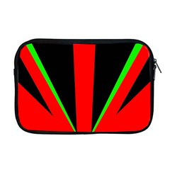 Rays Light Chevron Green Red Black Apple Macbook Pro 17  Zipper Case by Mariart